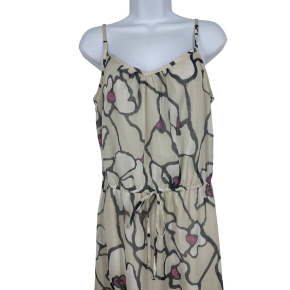 Ann Taylor Loft Womens Floral Print Sleeveless Maxi Dress Beige & Gray Size S - Picture 2 of 9